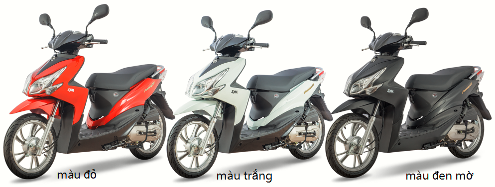 Với 3 màu nổi bật, Passing 50cc là sự lựa chọn hoàn hảo cho học sinh - sinh viên.